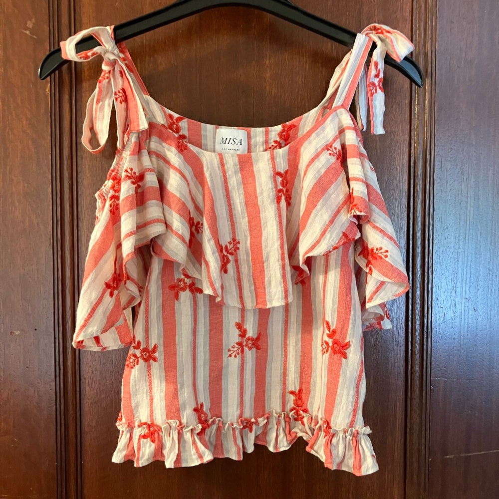Misa Los Angeles, off the shoulder top, size S.